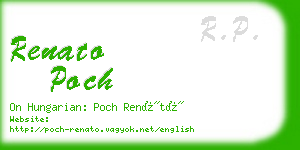 renato poch business card
